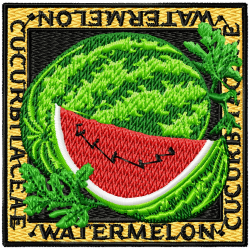 Watermelon Embroidery Design 5